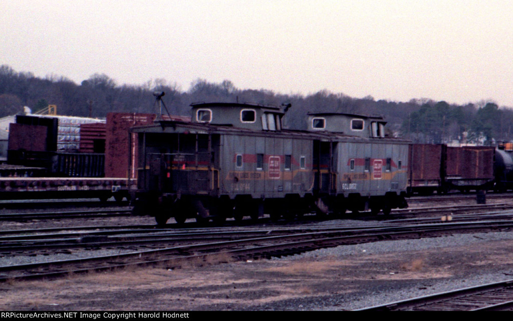 Two Family Lines painted cabeese in the yard